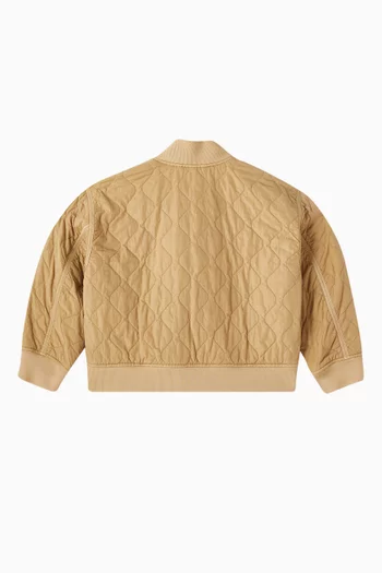 Bomber Jacket in Quilted Nylon