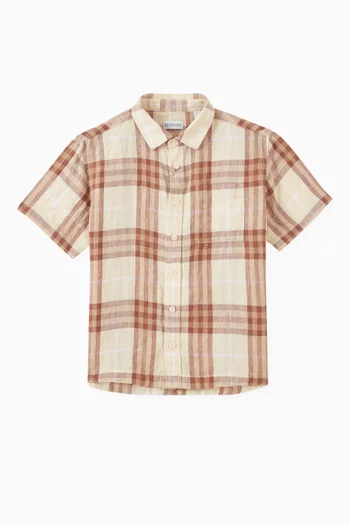 Devon Check-print Shirt in Cotton