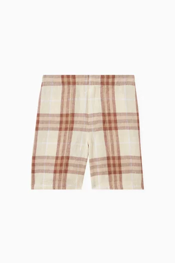 Check-pattern Shorts