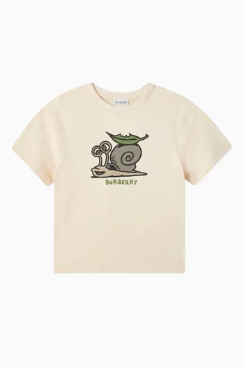 Snail Logo T-shirt in Cotton