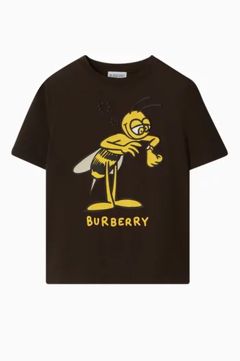 Bee Logo T-shirt in Cotton