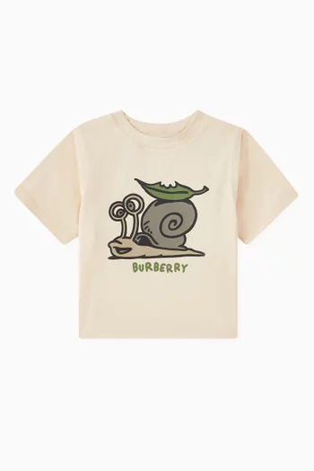 Snail Logo T-shirt in Cotton