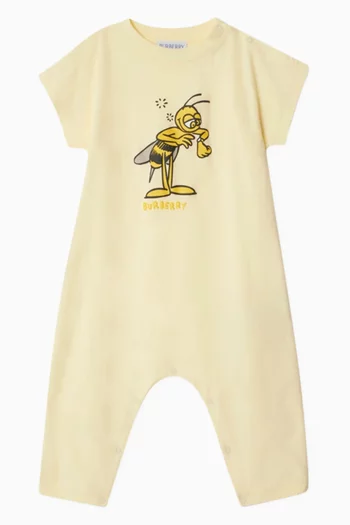 Bee Logo Romper in Cotton