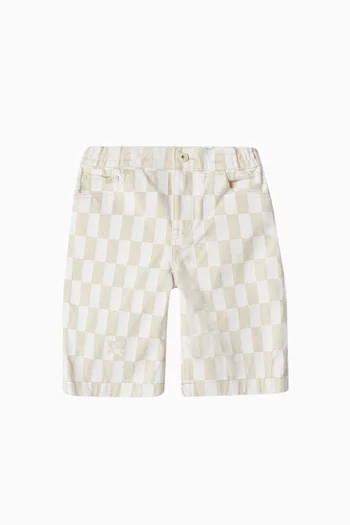Check Bermuda Shorts in Cotton