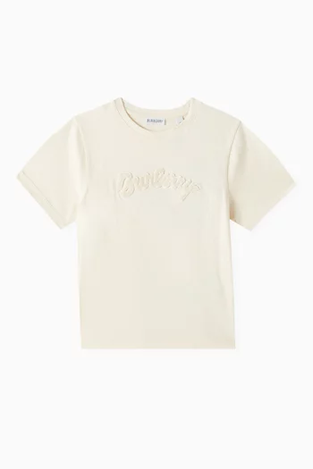 Logo-patch T-shirt in Cotton