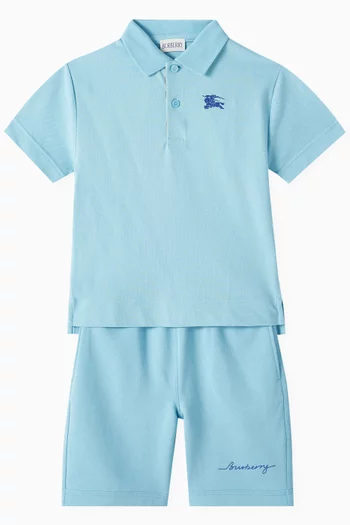 Equestrian Knight Polo Shirt in Cotton-piqué