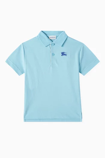 Equestrian Knight Polo Shirt in Cotton-piqué