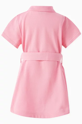 Astrid Equestrian Knight Polo Dress in Cotton Pique