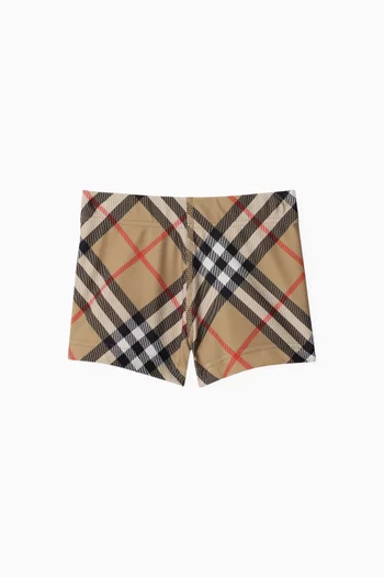 Alvis Check-print Swim Shorts