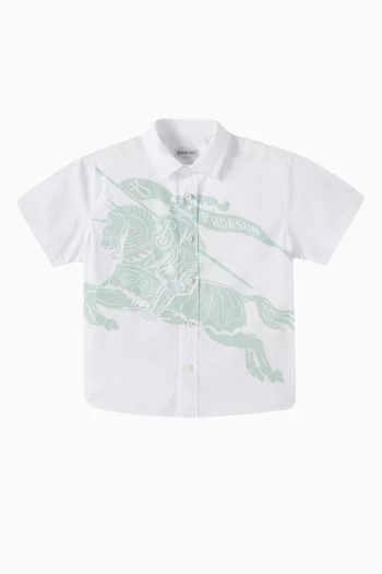 Equestrian Knight Shirt in Cotton-poplin