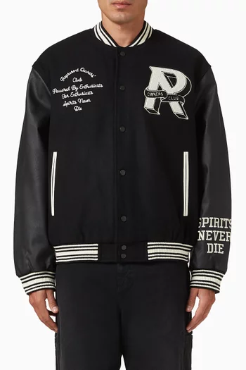 Owners Club Varsity Jacket in Wool-blend