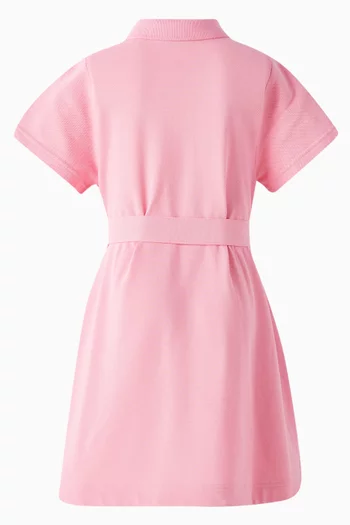 Astrid Equestrian Knight Polo Dress in Cotton Pique