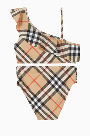 Check-pattern Two-piece Bikini