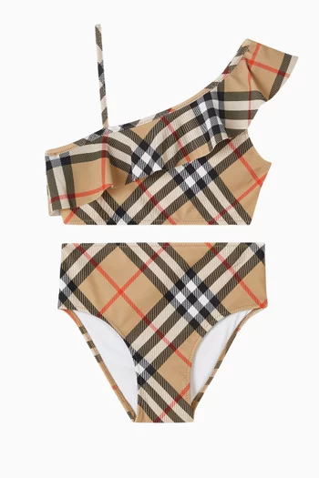 Check-pattern Two-piece Bikini