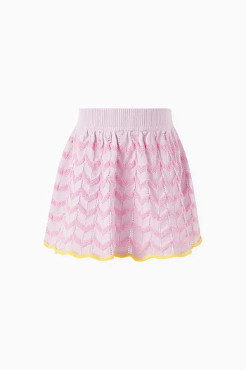Knitted Zigzag Skirt