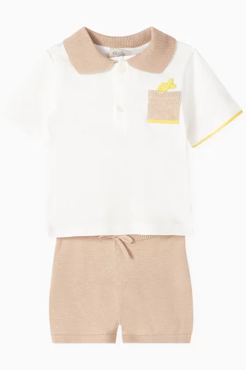 Polo T-shirt in Cotton-knit