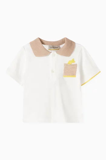 Polo T-shirt in Cotton-knit