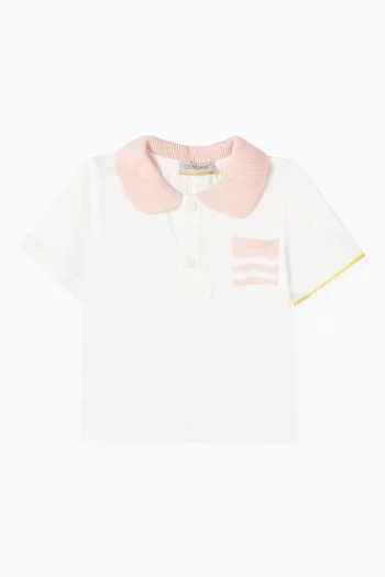 Polo T-shirt in Cotton-knit