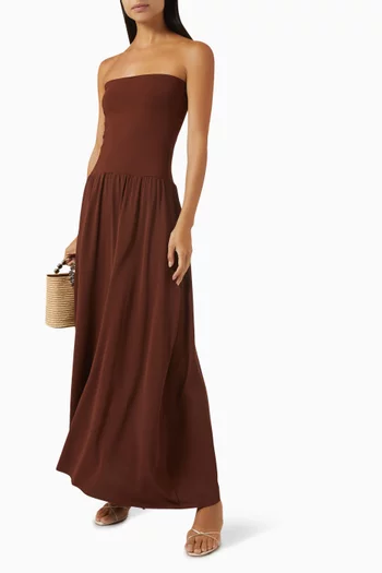 فستان اودا بلا حمالات جيرسيه