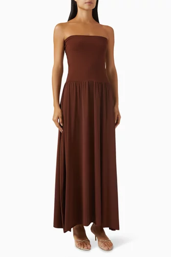 فستان اودا بلا حمالات جيرسيه