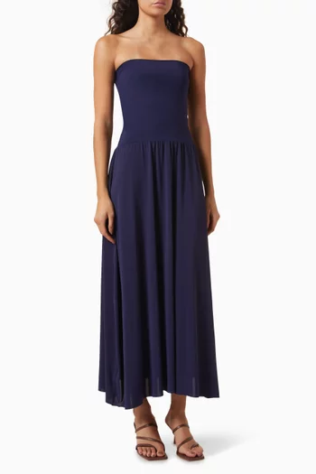 فستان اودا بلا حمالات كريب جيرسيه