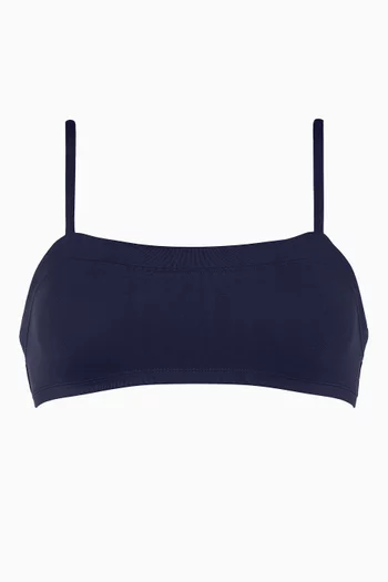 Azur Crop Top in Stretch Nylon