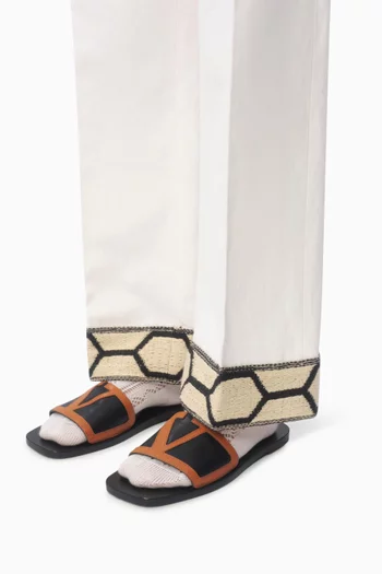 Viva Superstar Slide Sandals in Nappa Leather