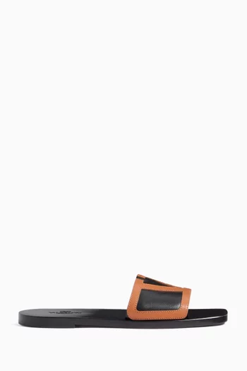 Viva Superstar Slide Sandals in Nappa Leather