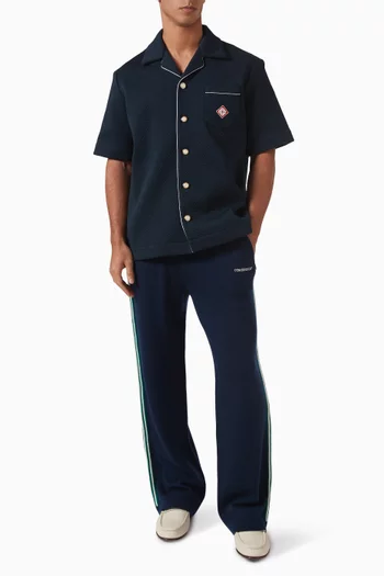 Short-sleeve Shirt in Monogram Jacquard