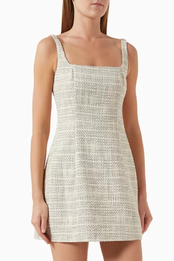 Edie Mini Dress in Tweed