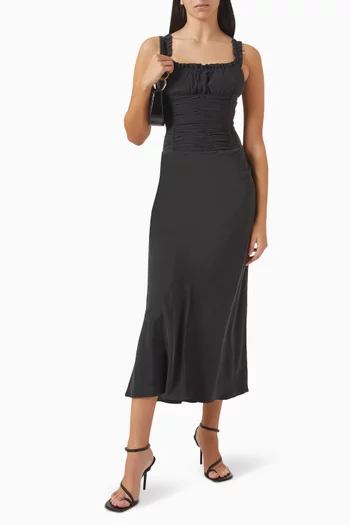 Nic Maxi Dress in Silk