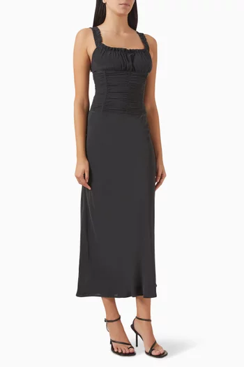 Nic Maxi Dress in Silk