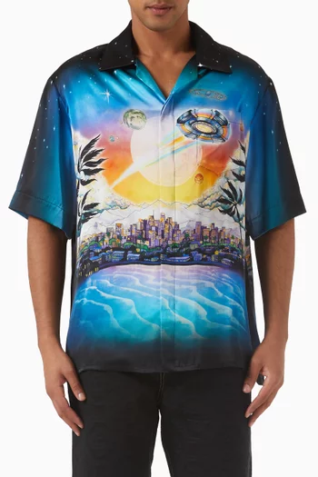La Premonition Shirt in Silk Satin