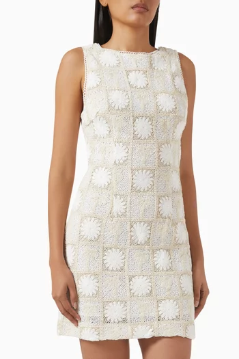Lyria Palm Lace Mini Dress