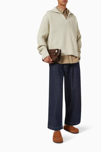 Nash Polo Sweater in Knit