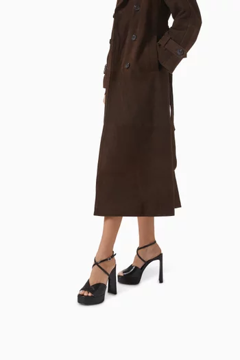 Karli 125 Platform Sandals in Vintage Leather