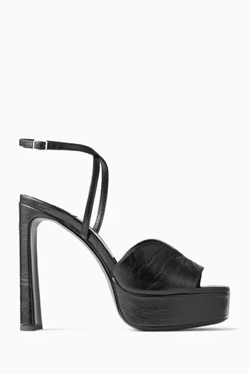Karli 125 Platform Sandals in Vintage Leather