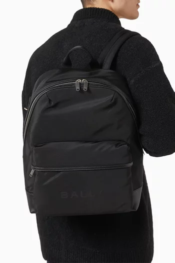 Treck Backpack in Nylon & Leather