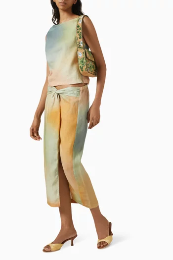 Boa Top in Linen