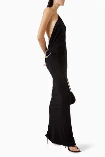 Zenith One-shoulder Maxi Dress in Jersey