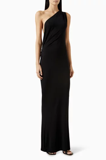 Zenith One-shoulder Maxi Dress in Jersey