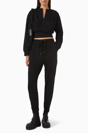 Cropped Sweatshirt in Cotton