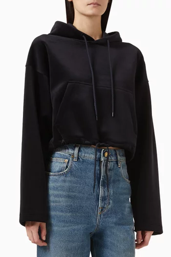 Cropped Hoodie in Chenille