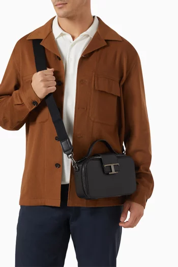 Mini Camera Bag in Leather
