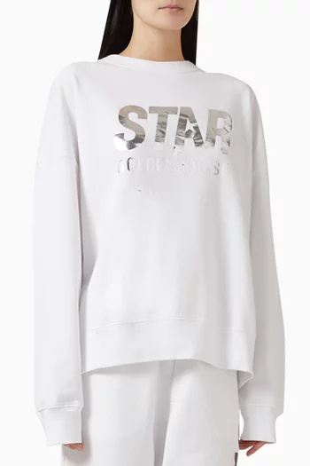 Unisex Star Sweatshirt in Cotton Fleece