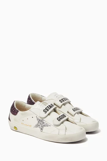 Classic Old School Sneakers in Leather