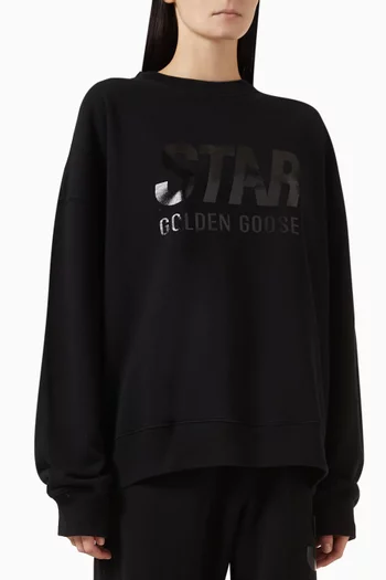 Unisex Star Sweatshirt in Cotton Fleece