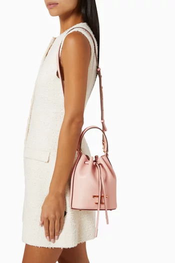 Micro T Timeless Bucket Bag in Leather