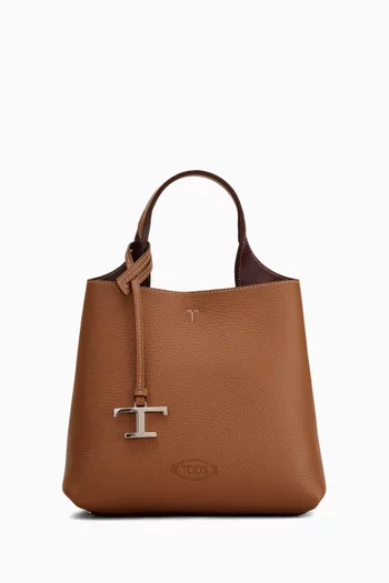 Mini Top-handle Bag in Leather