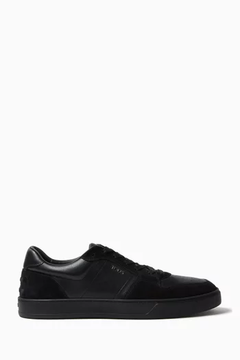 Low-top Sneakers in Calfskin & Suede